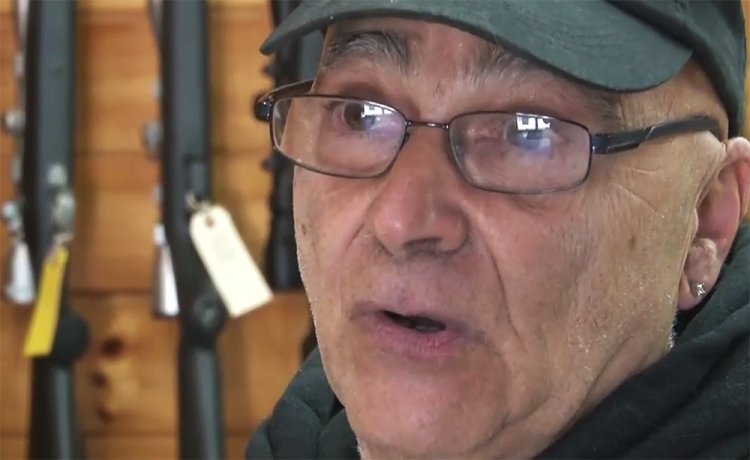 Top Gun gunshop owner Joe Cimino. <em>Image from video courtesy of WCSH</em>