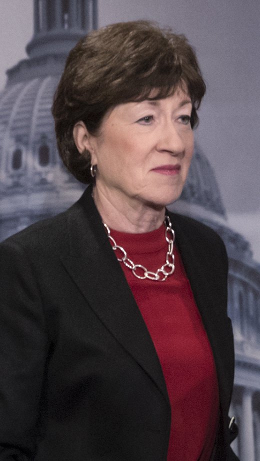 Sen. Susan Collins is one of a few Republicans now resisting some of the president's agenda.