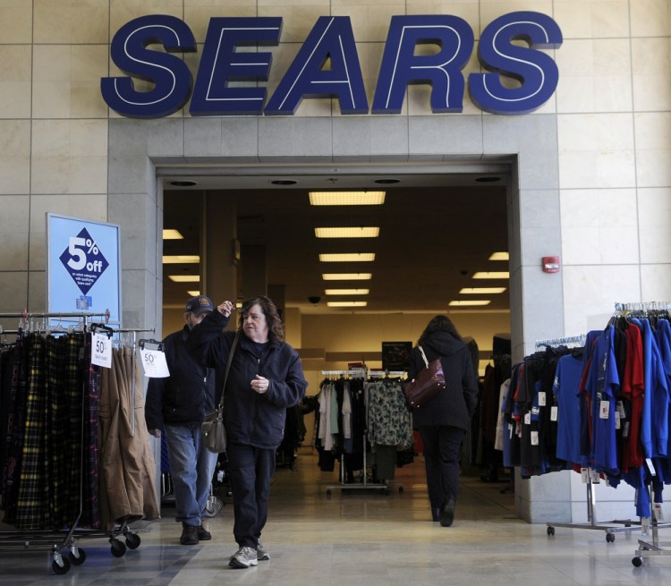 The Sears store at the Turnpike Mall, shown on Thursday, is one of several that are closing nationwide.