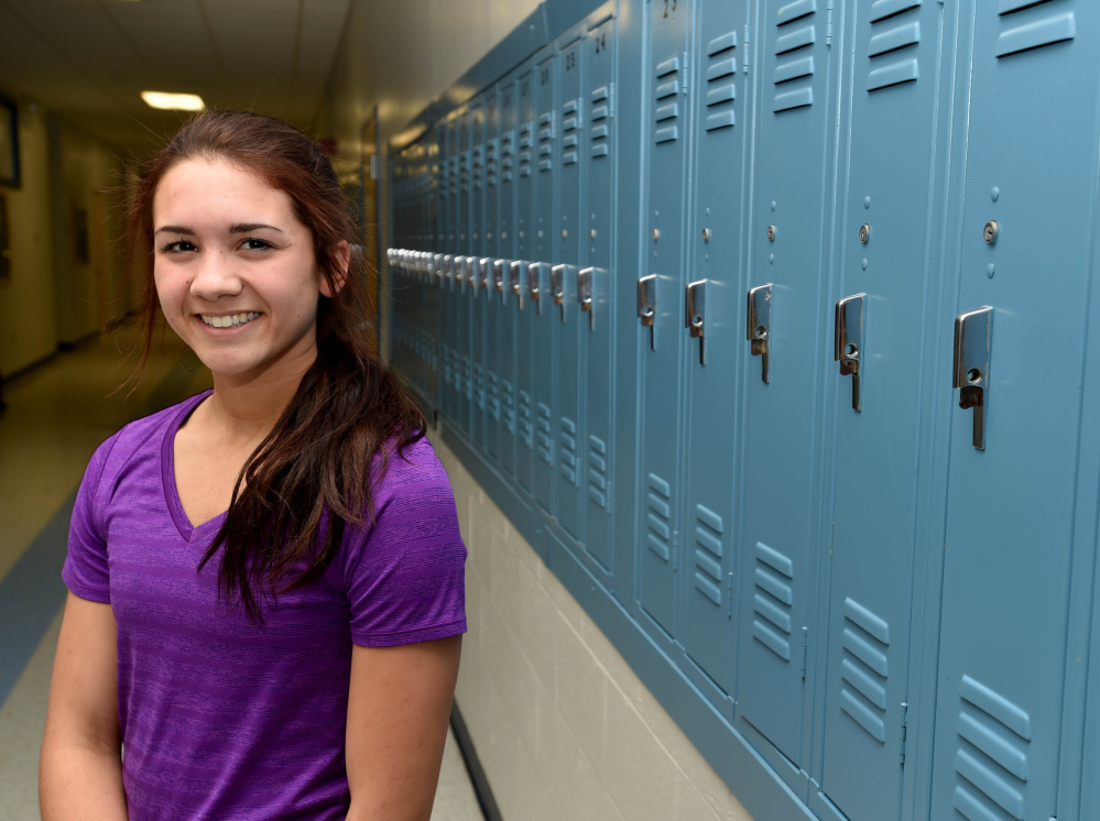 Lawrence High School's Kiana Letourneau poses for a portrait at Lawrence in Fairfield on Thursday.