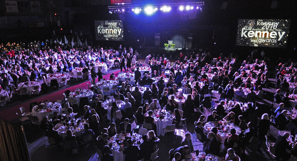 Hundreds of area business people attend the Kenney Awards on Jan. 22, 2016, at the Augusta Civic Center.