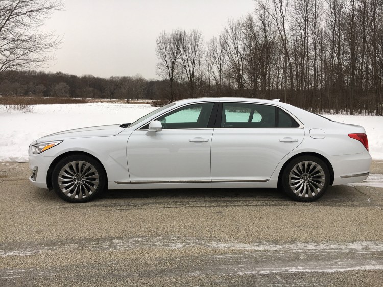 The 2017 Genesis G90 flagship sedan points Hyundai's new luxury sub-brand in the right direction,  with modest luxury.   