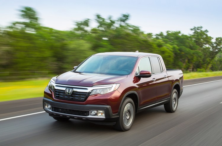 The 2017 Honda Ridgeline has a 3.5-liter V-6 engine and comes in front-wheel-drive and all-wheel-drive configurations.  