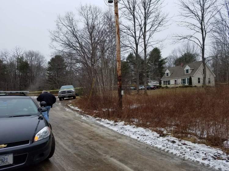 Waldoboro police remained  on the scene of a fatal shooting into Sunday morning.