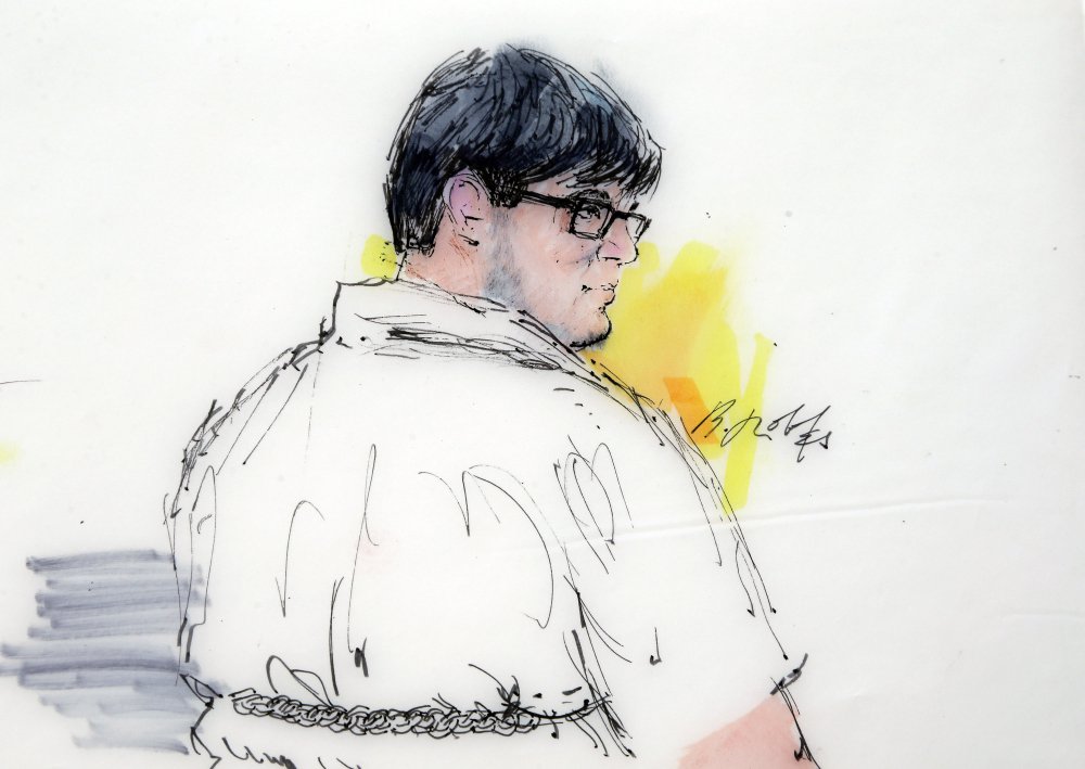 Enrique Marquez Jr., 25, shown in a courtroom file sketch, pled guilty to conspiring with Syed Rizwan Farook in 2011 and 2012 to provide material support to terrorists.