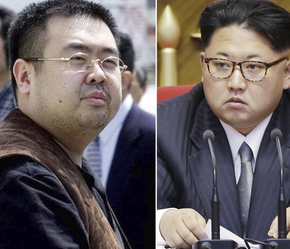 Kim Jong Nam, left, is the older half brother of  Kim Jong Un, North Korea's leader.