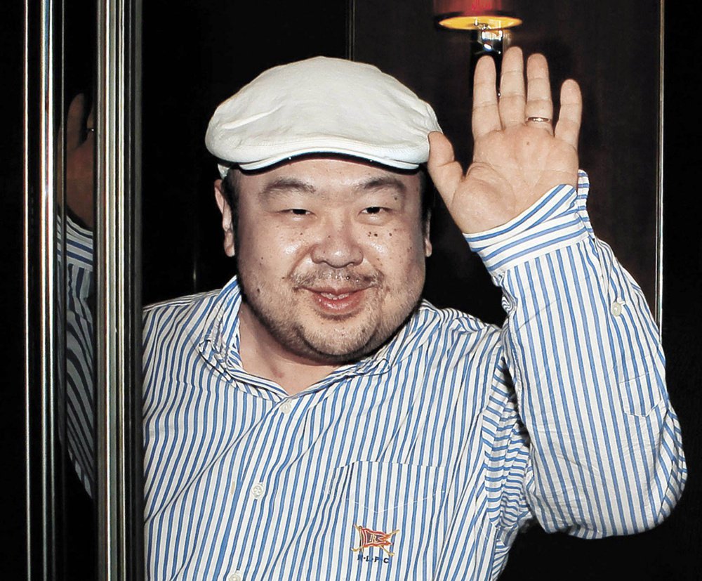 Kim Jong Nam, the eldest son of then-North Korean leader Kim Jong Il, waves after his first-ever interview with South Korean media in Macau in 2010.