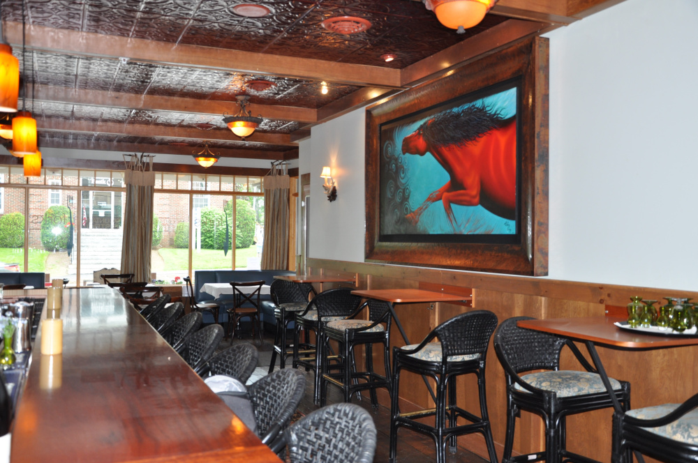 The inside of the Forks in the Air Mountain Bistro in Rangeley, which opened in July 2013.