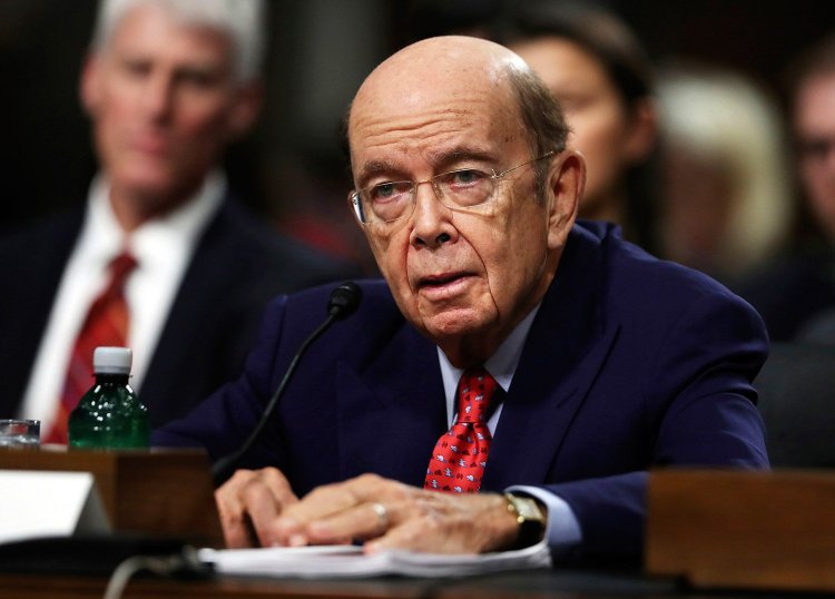 Wilbur Ross testifies on Capitol Hill in Washington, at his confirmation hearing before the Senate Commerce Committee. Ross was confirmed Monday as Commerce Secretary.  