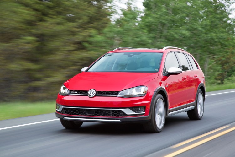 The 2017 Volkswagen Golf Alltrack has a 1.8-liter turbocharged four-cylinder engine rated at 170 horsepower and 199 pound-feet of torque. 