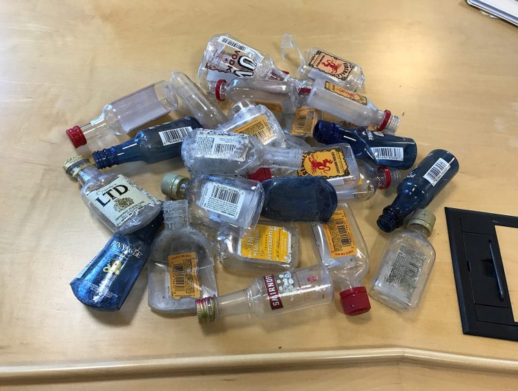 Miniature liquor bottles have become a chronic litter problem, so Maine lawmakers voted to expand the state's bottle bill to include them by charging a 5-cent deposit.