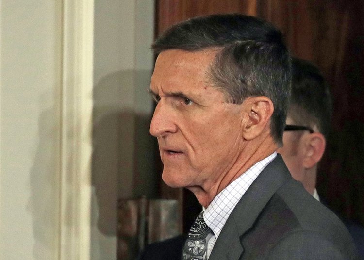 Michael Flynn, seen on the day of his resignation in February, filed paperwork this month indicating that he was a foreign agent during the months when he was a top adviser to Trump's campaign.