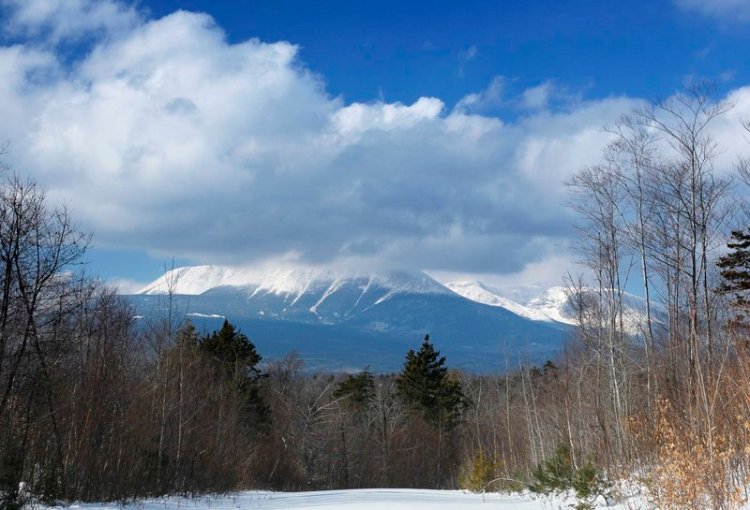 Clouds hide the summit of Mount Katahdin in Baxter State Park, as viewed from what is now the Katahdin Woods and Waters National Monument in Township 3, Range 8. Gov. Paul LePage has dismissed  the value of the national monument's land as "cut over" woodlands.