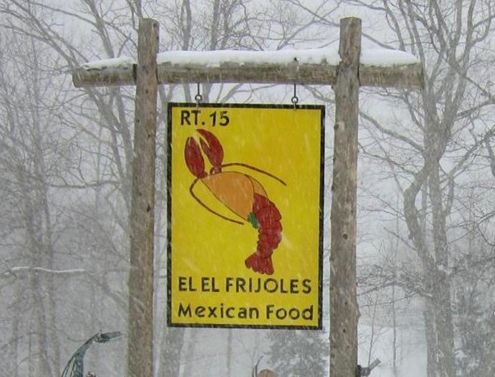 El El Frijoles in Sargentville will offer two vegan burritos during Maine Restaurant Week.