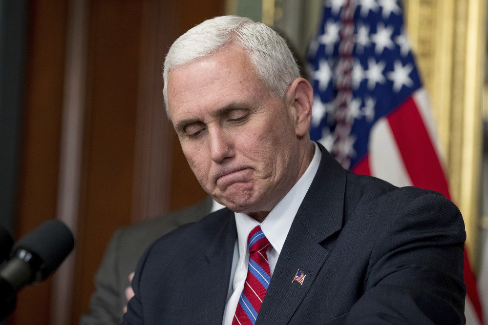 Vice President Pence, seen at the swearing-in of Energy Secretary Rick Perry on Thursday, is no longer using a private email account, his spokesman says.