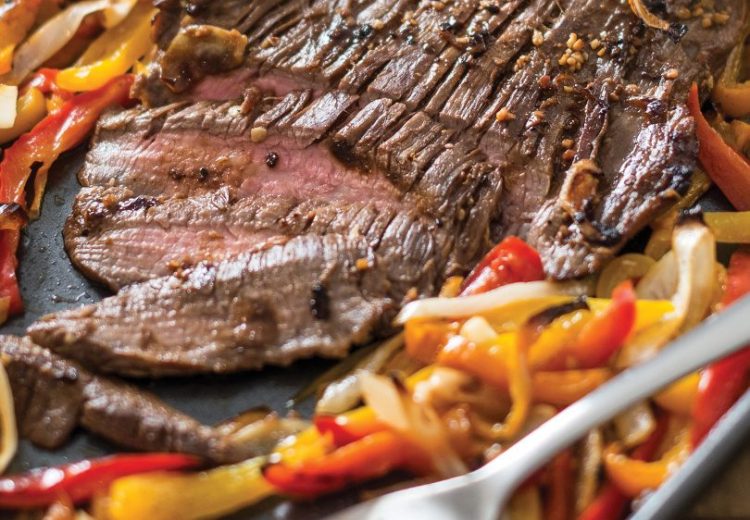 Our cookbook reviewer found that the sheet pan fajitas "tasted superb" and involved minimal preparation.