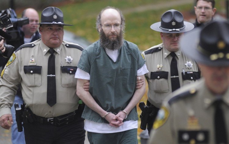 Christopher Knight, known as the 'North Pond Hermit' and photographed in 2013, pleaded guilty to 13 counts of burglary and theft and completed a 7-month jail sentence as part of a plea agreement. He is the subject of a new book from author Michael Finkel.