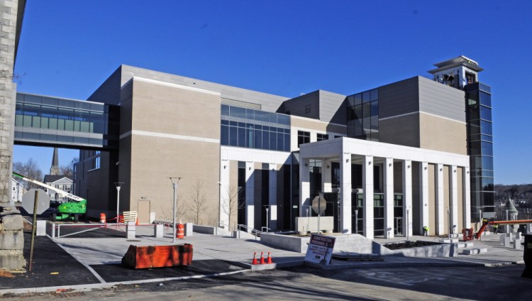 A court security officer working at the Capital Judicial Center in Augusta, shown in 2014, used a cellphone to take a photo of a defense attorney's notes and sent it to the prosecution.