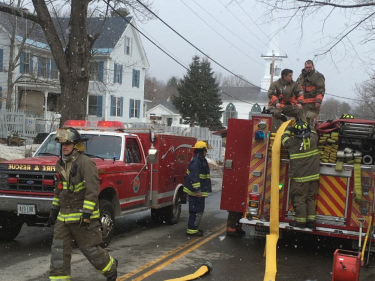 Firefighters went on Thursday morning to Academy Street in Hallowell in response to a report of smoke and found a fire in the basement.