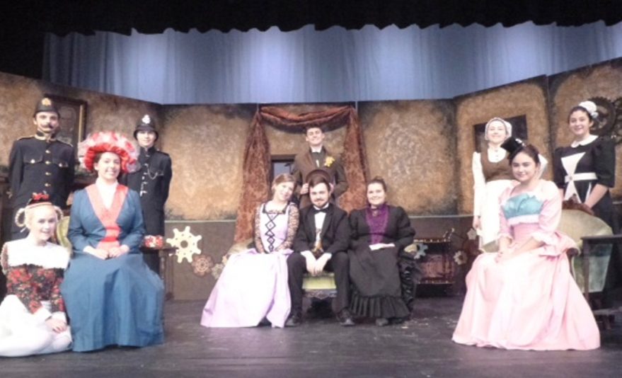 Contributed photo 
 The cast of "Chemical Imbalance a Jekyll and Hyde Tale" in front, from left, are Lisa Huard, Susan Melanson, Hannah Comfort, Jon Thompson, Emma Jones and Estephanie Baez. In back, from left, are Kolby Lovett, Elwin Moss, Ty Lecrone, Alexandria Lecrone and Jasmine Liberty.