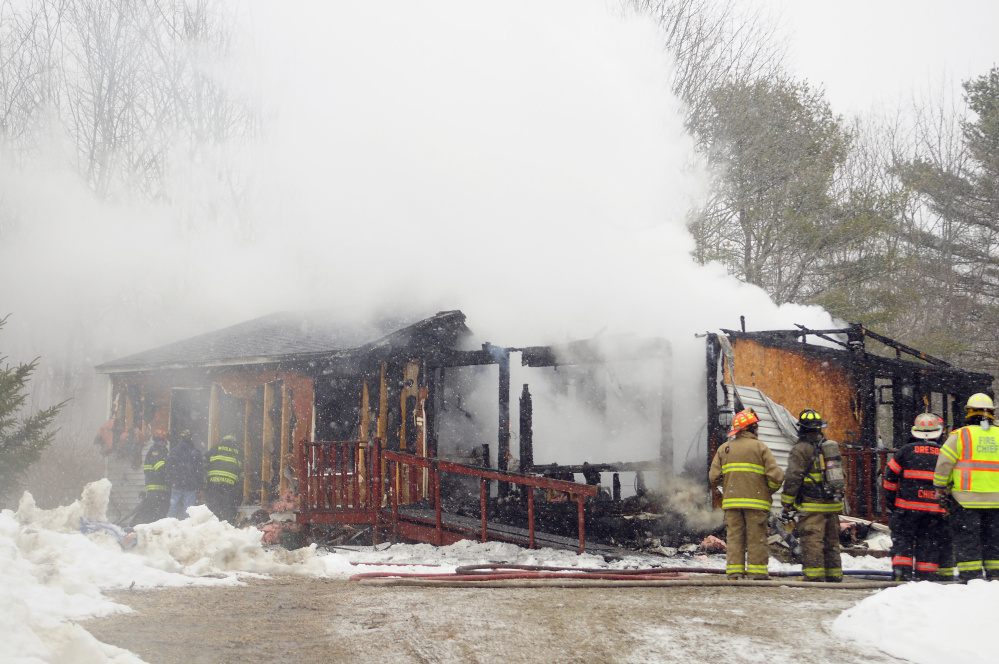 Fire destroys home on Middle Road in Dresden