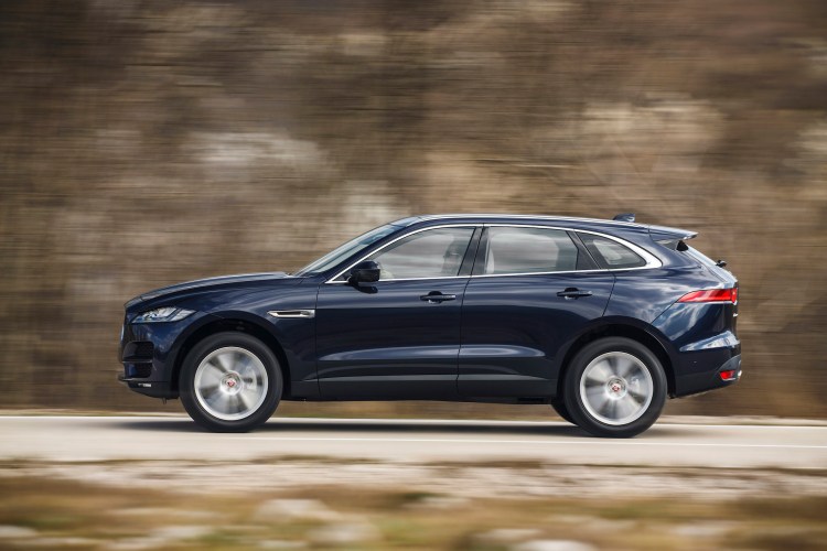The 2017 Jaguar F-Pace is outfitted with all-wheel-drive, and is driven through an eight-speed automatic transmission by a 3.0-liter supercharged V-6 engine. 
