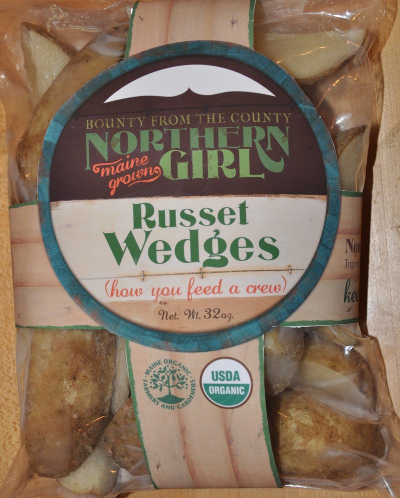 Organic russet wedges are among the frozen root vegetables that were packaged by Northern Girl.