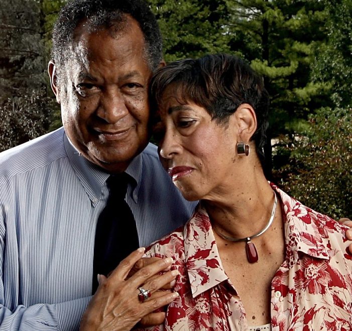 Patricia McKissack with her husband, Fredrick, in 2009. They teamed up to write award-winning children's books.