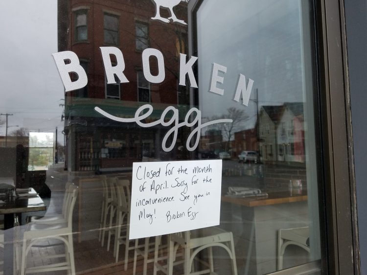 Broken Egg in Rockland plans to reopen next month after it renames its Main Street business.
