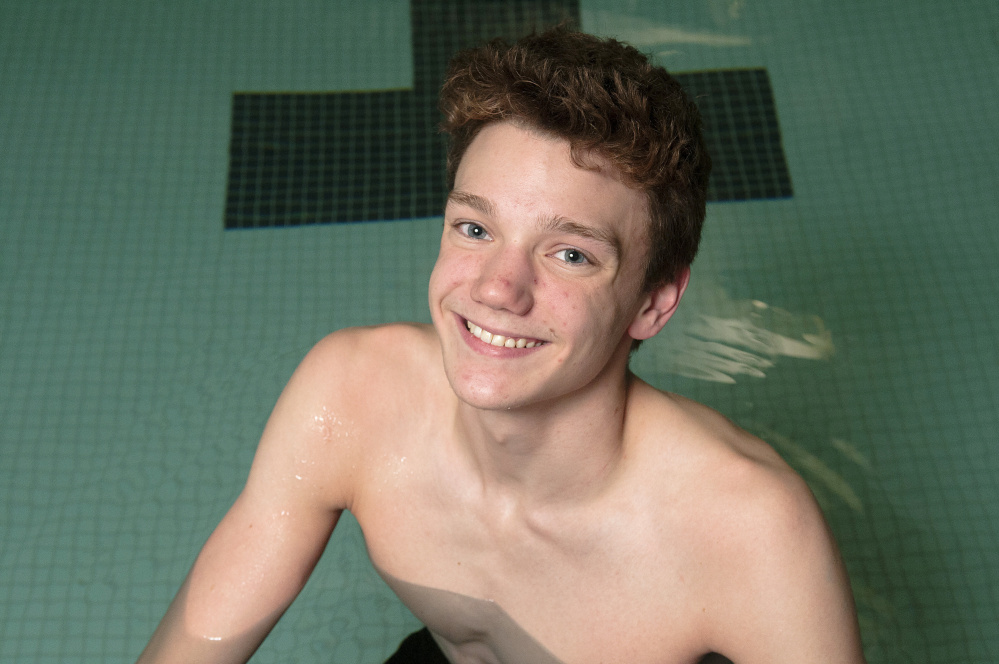 Cony sophomore Nathan Berry is the Kennebec Journal/Morning Sentinel Boys Swimmer of the Year.