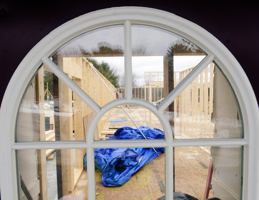 This March 29 photo shows the progress of reconstruction underway at Freedom Center in Dresden.