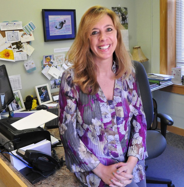 Tina Chapman, seen in her office at Kennebec Behavioral Health in Waterville, has been chosen to receive the Mid-Maine Chamber of Commerce 2016 Outstanding Professional of the Year award.