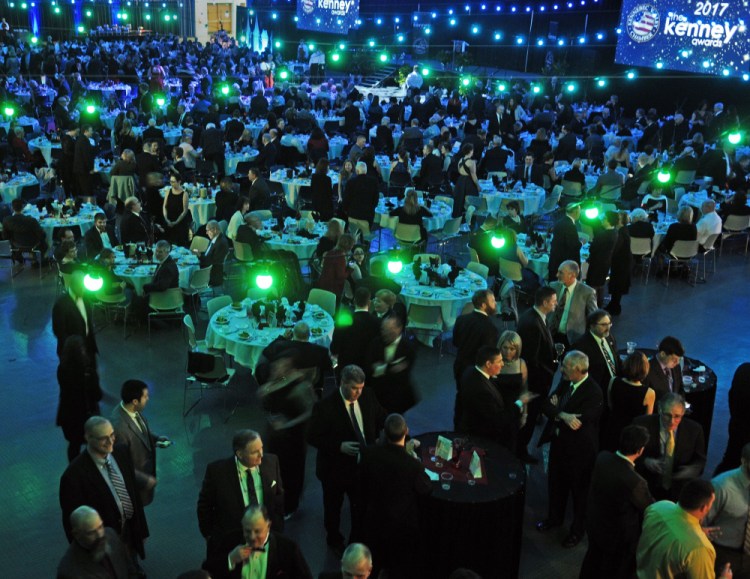 Guests fill the main auditorium of the Augusta Civic Center on Jan. 27 for the Kennebec Valley Chamber of Commerce awards. The city-owned convention center and auditorium will likely finish the current fiscal year with a profit of between $40,000 and $50,000, officials say.