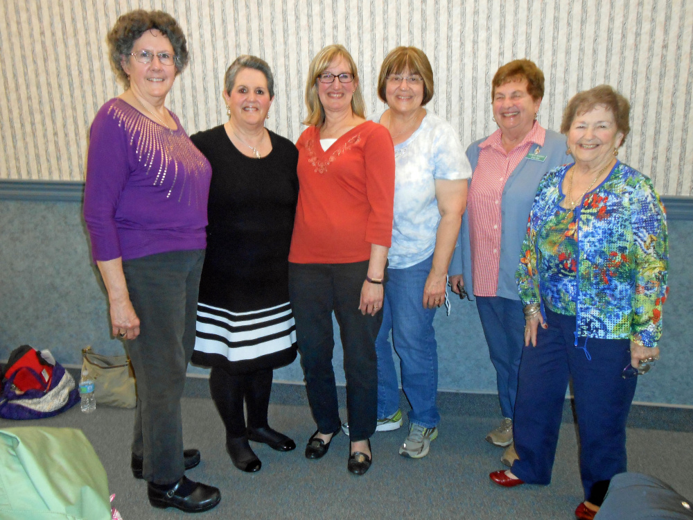 Contributed photo
Maine-ly Harmony officers, from left, are Janet Dunham, Candace Pepin, Cathy Anderson, BJ Pellett, LouAnn Mossler and Betty Avery.