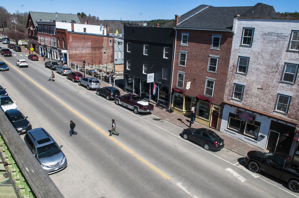 This 2017 view shows Water Street in Hallowell, which will be rebuilt in 2018. Residents are invited to attend an informational session about the project at 5 p.m. Thursday at City Hall.