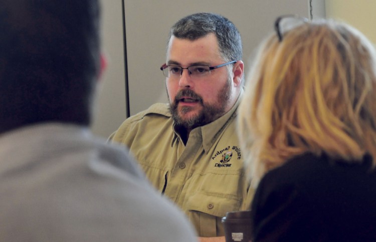 Liam Hughes, director of the state Animal Welfare Program, met with the Animal Welfare Advisory Council on Thursday in Augusta to talk about improving laws dealing with dangerous dogs.