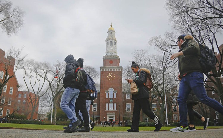 Students walk between classes recently at Brooklyn College, where current tuition for in-state undergraduates is $6,838 a year.