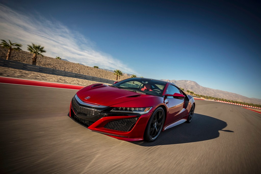 The Acura NSX's driving mode selections are Sport, Sport +, and Track and Quiet. There is no Normal, Standard, or Boring.
