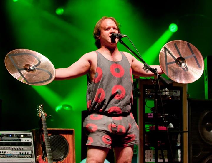 Phish drummer Jon Fishman, shown performing last summer, is running for selectman in Lincolnville.