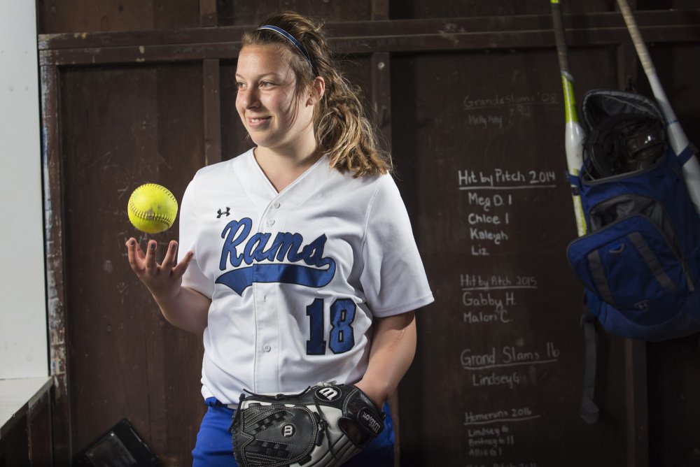 Sydney Waitt underwent surgery, chemotheraphy and radiation treatments after she was diagnosed with Ewing sarcoma two years ago, but she's back playing softball and pitching for Kennebunk High.