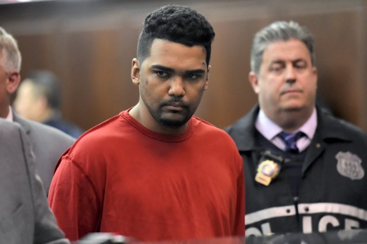 Richard Rojas, of the Bronx, N.Y., appears during his arraignment in Manhattan Criminal Court in New York on Friday. Rojas is accused of mowing down a crowd of Times Square pedestrians with his car on Thursday.