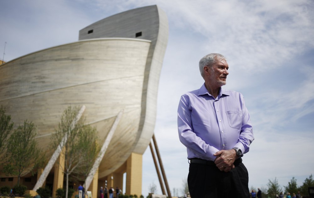 Ken Ham, founder of the creationist ministry Answers in Genesis, wants to attract both believers and nonbelievers to his five-story-high ark, where anti-evolutionary teachings are illustrated on a grand scale.
