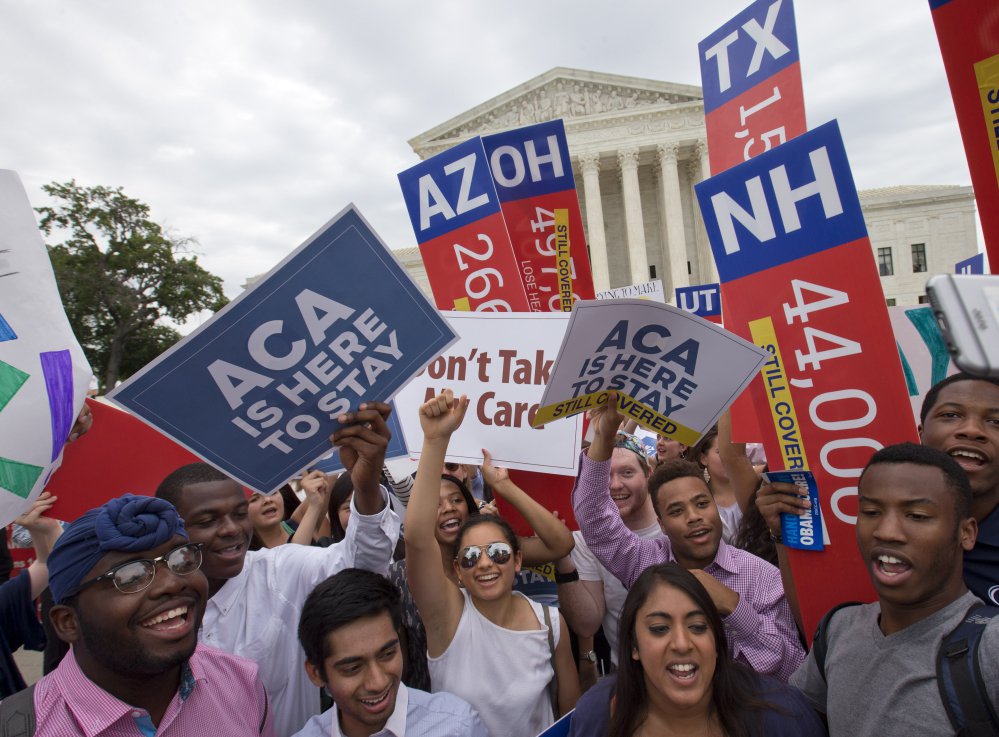 A health care rally outside the Supreme Court in 2015. A growing number of Americans age 40 and older think Medicare should cover long-term care for older adults, an Associated Press-NORC Center for Public Affairs Research poll found.