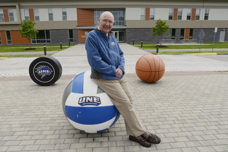 Athletic Director Jack McDonald in a July 2015 photo at UNE.