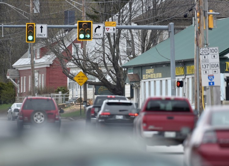 The Maine Department of Transportation will be changing the lights at Bay and Halifax streets, by J&S Oil, to improve traffic flow in Winslow and will connect all traffic lights in the town to a fiber optic network.