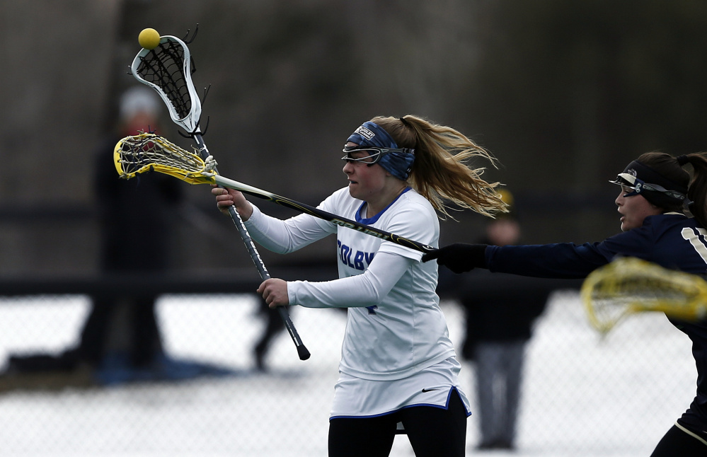 Freshman midfielder Grace Crowell and the Colby women's lacrosse team is off to the NCAA Division III tournament.
