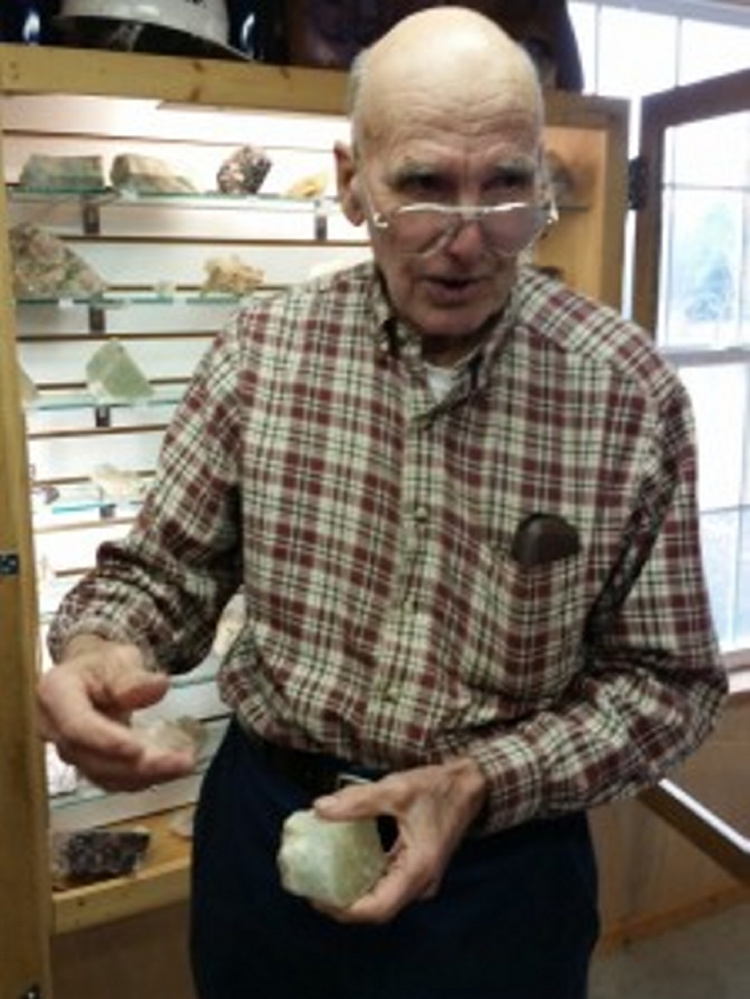 Frank Perham will speak on "Oxford County Gem Bearing Litha Pegmatites" onf May 17 during the Kennebec Historical's May presentation.