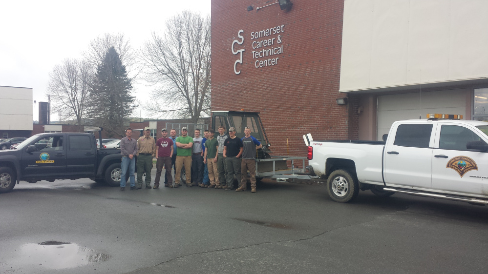 Students from the Somerset Career and Technical Center at Skowhegan Area High School donated their time and expertise to fix up a 20-year-old all terrain vehicle donated by the Somerset County Jail to Lake George Regional Park.