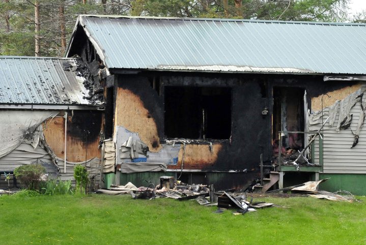 The rear section of Sumner "Bud" Jones' home on Peltoma Avenue in Pittsfield sustained extensive fire damage Tuesday.