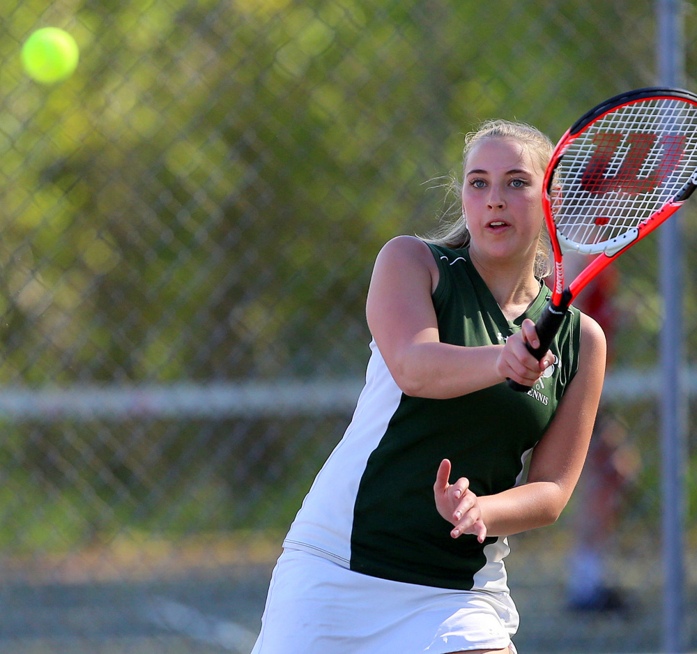 Sarah Spahr and the Winthrop tennis team will enter the C South playoffs as the No. 2 seed.